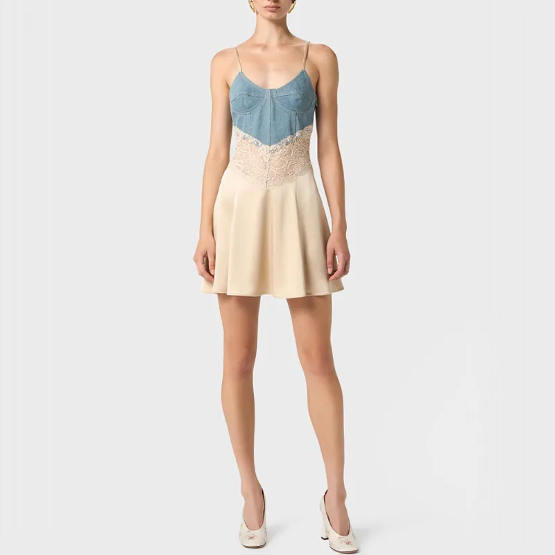 Blumarine Lace trim Mini Dress-1