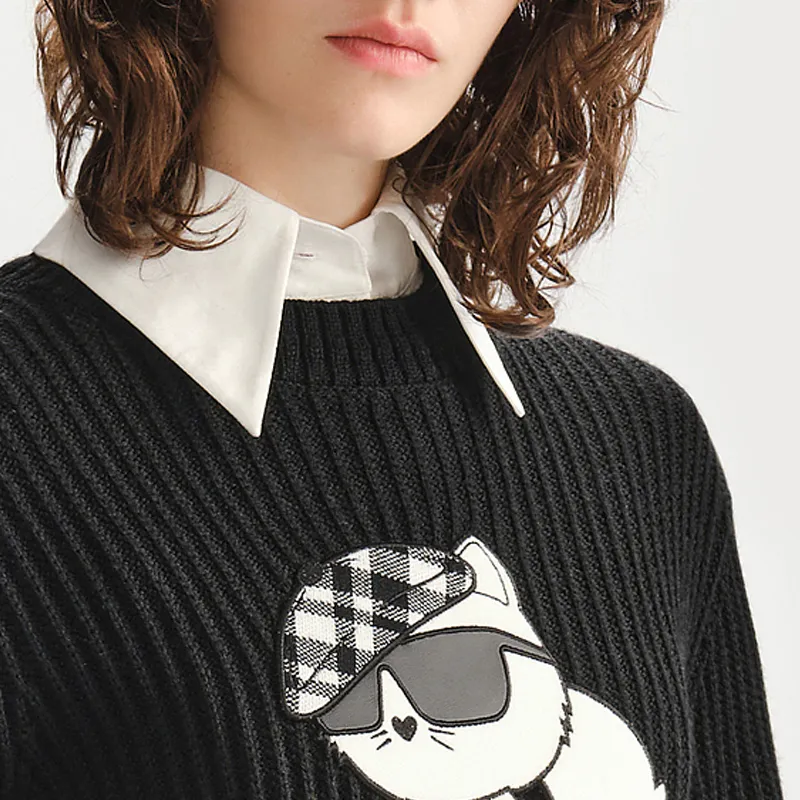 KARL LAGERFELD FW23 Sweater Women's Black-3