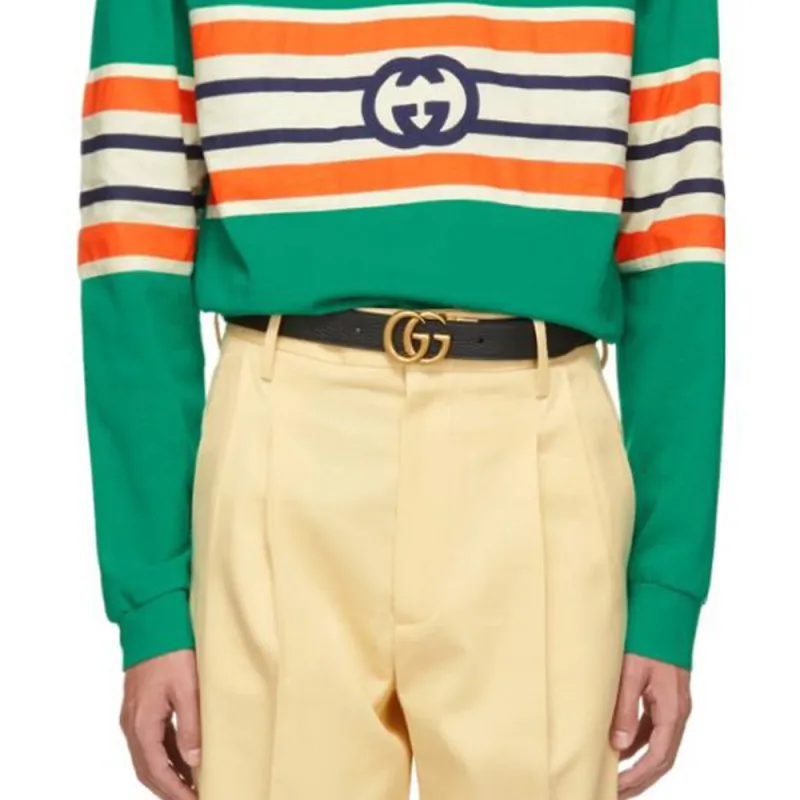 GUCCI Polo Shirts Men Green-3
