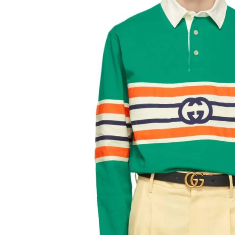GUCCI Polo Shirts Men Green-1