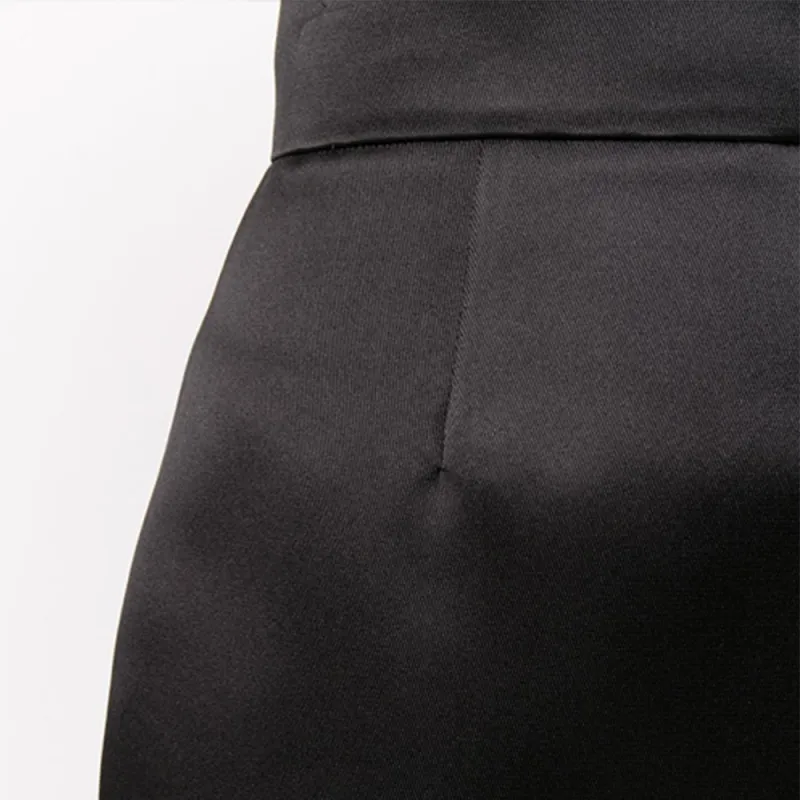 MIU MIU Half Length Midi Dress Women's Black-2