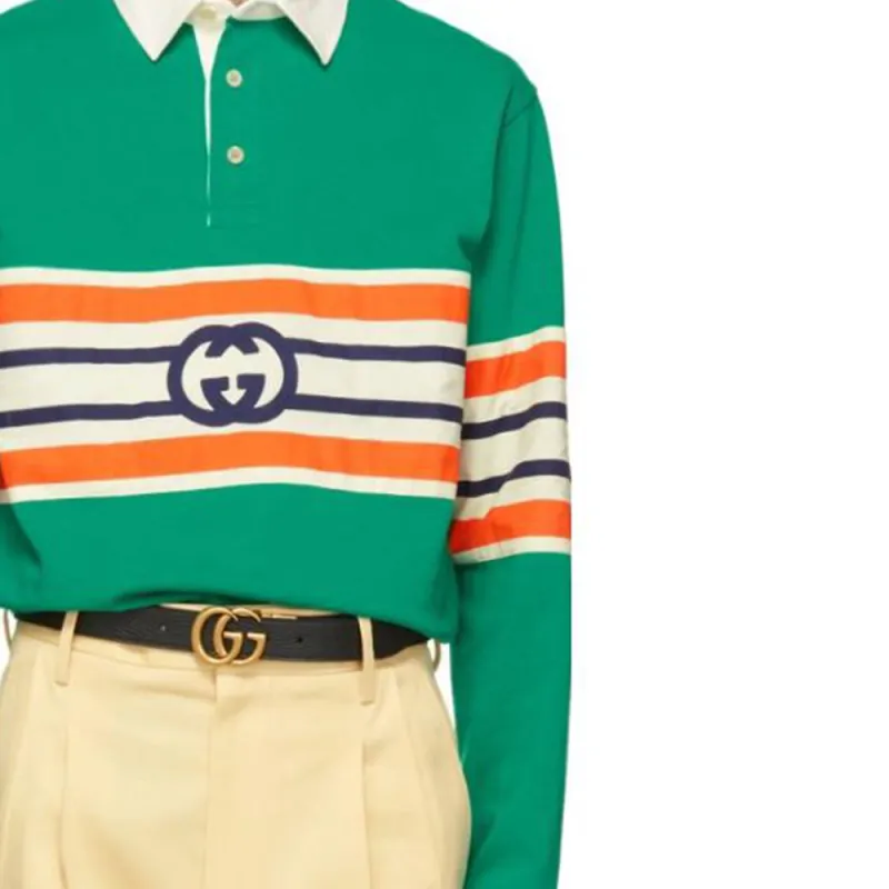 GUCCI Polo Shirts Men Green-2
