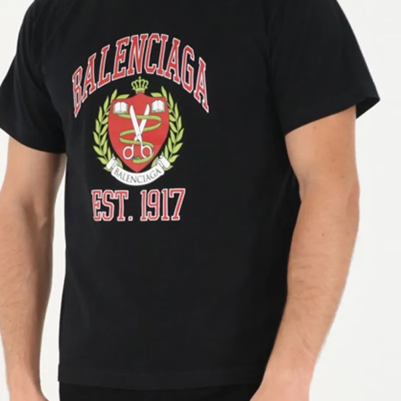 Balenciaga T Shirts Men Black-3