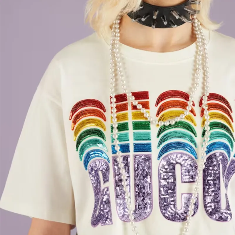 GUCCI Logo print Cropped T shirt-3