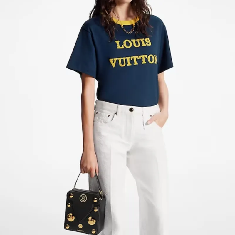 LOUIS VUITTON SS23 T Shirt Women's Navy Blue-4