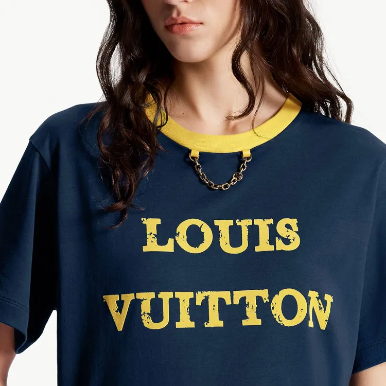 LOUIS VUITTON SS23 T Shirt Women's Navy Blue-3