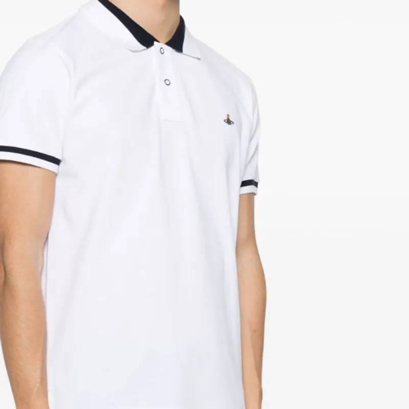 Vivienne Westwood Orb Embroidered Short Sleeved Polo Shirt-5