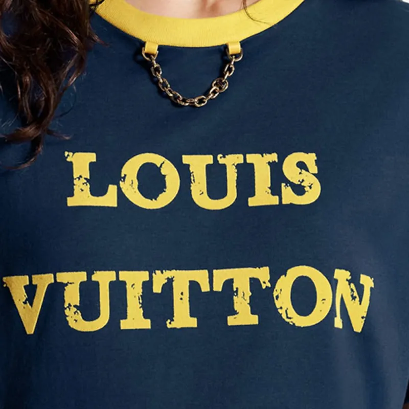 LOUIS VUITTON SS23 T Shirt Women's Navy Blue-5