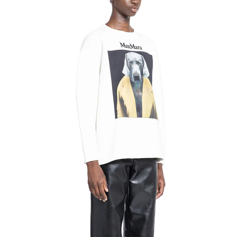 MaxMara Logo Embroidered Crewneck Sweatshirt-3