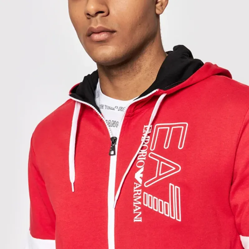 EMPORIO ARMANI EA7 SS22 Sports Suit Men's Red-4