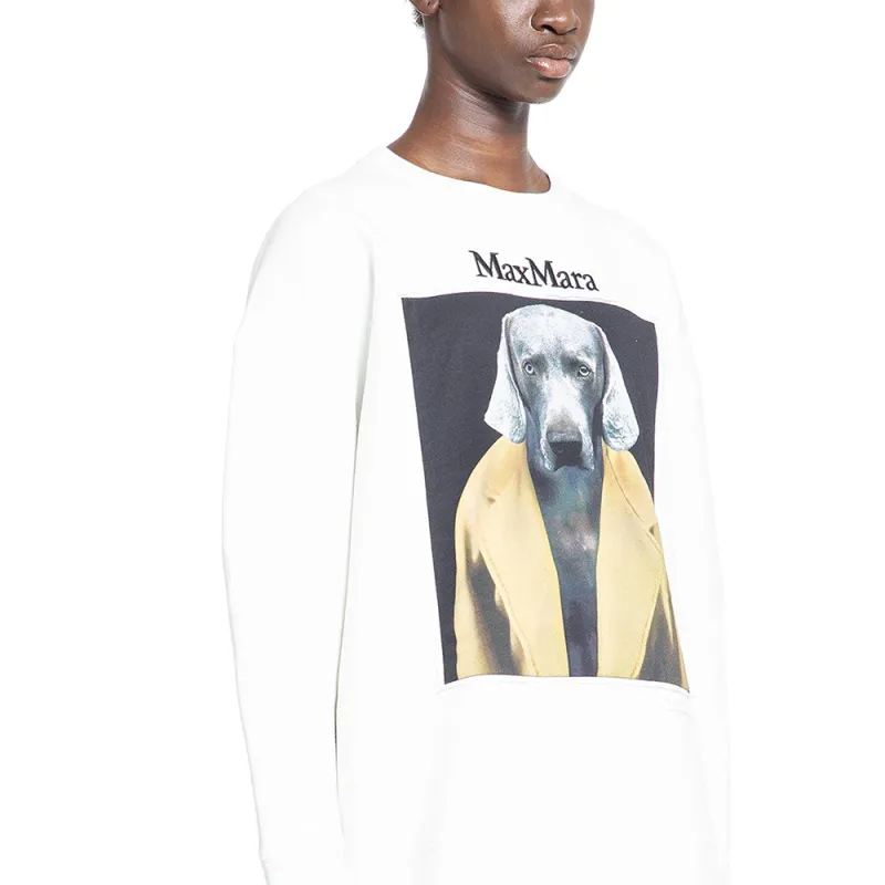 MaxMara Logo Embroidered Crewneck Sweatshirt-5