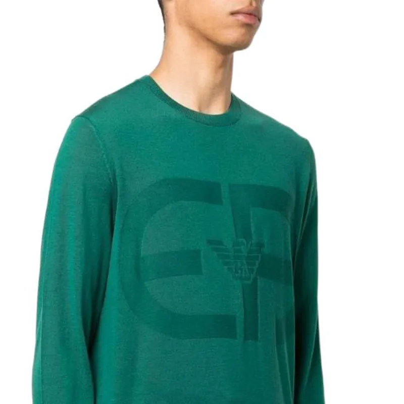 EMPORIO ARMANI SS22 Sweater Men's Green-4