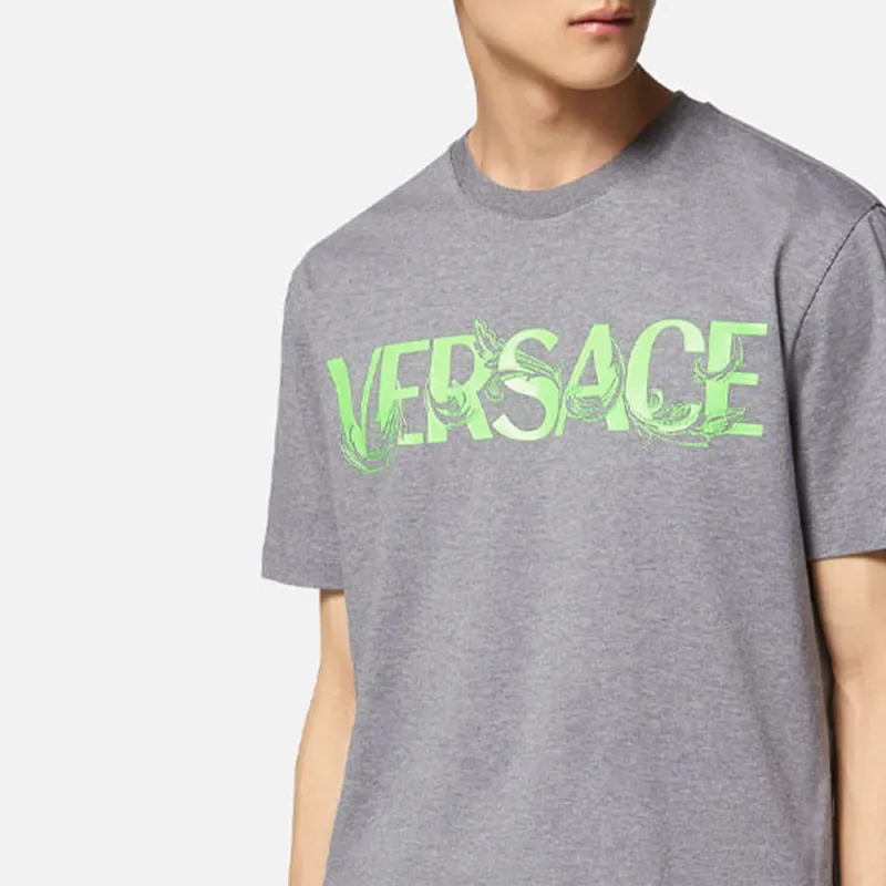 VERSACE SS23 T Shirt Men's Gray-4