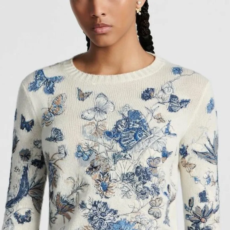DIOR Sweaters Women's Blue-4