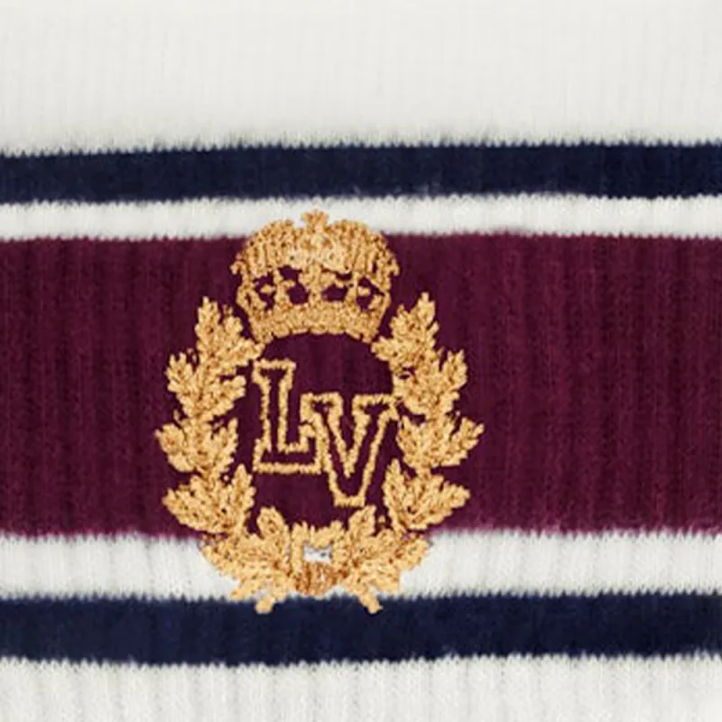 LOUIS VUITTON Lv Crest Socks White-2
