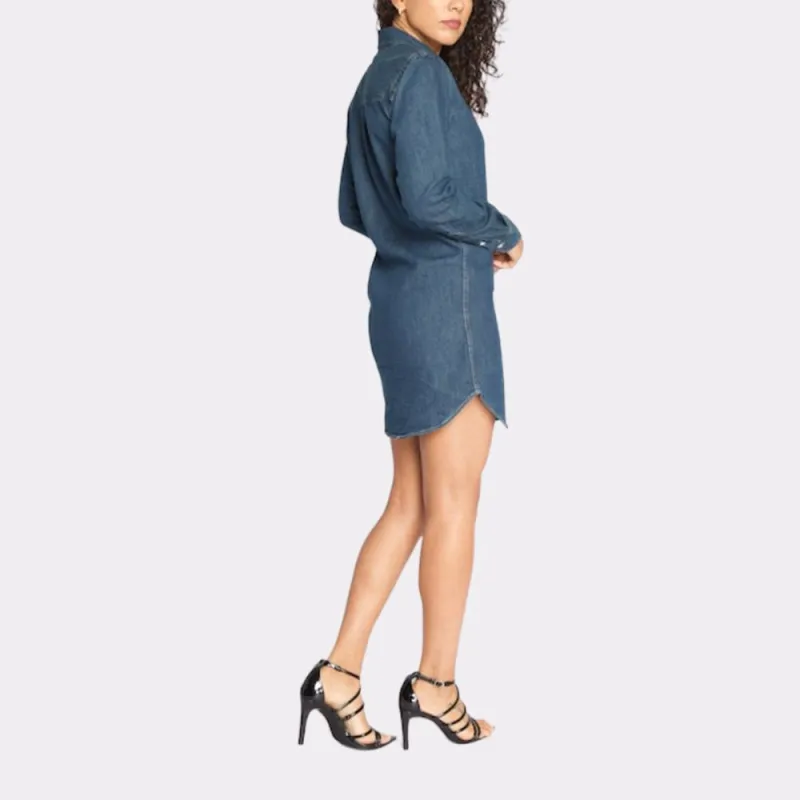 Polo Ralph Lauren SS22 Long Sleeved Dresses Women's Blue-3