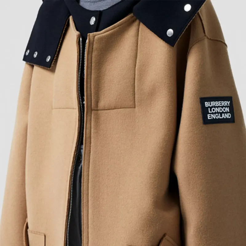 Burberry Coats Women's Orange-4