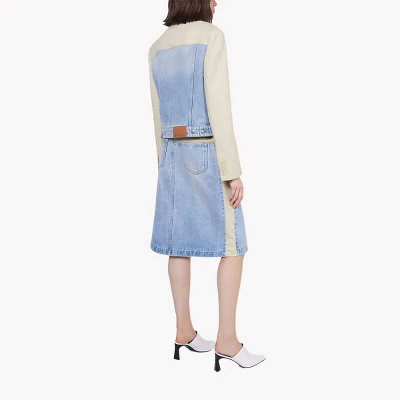 Stella McCartney High Waist Panelled Denim Skirt-2