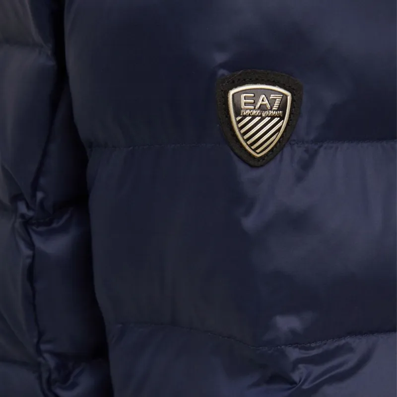 EMPORIO ARMANI EA7 FW21 Puffer Jacket Women's Blue-5