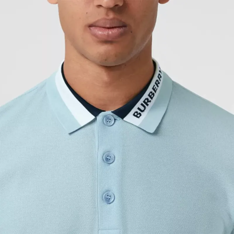Burberry SS22 Polo Shirt Men's Light Blue-4