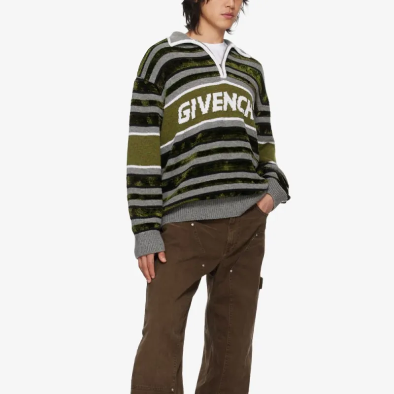 GIVENCHY Sweater Men's Gray Green-4