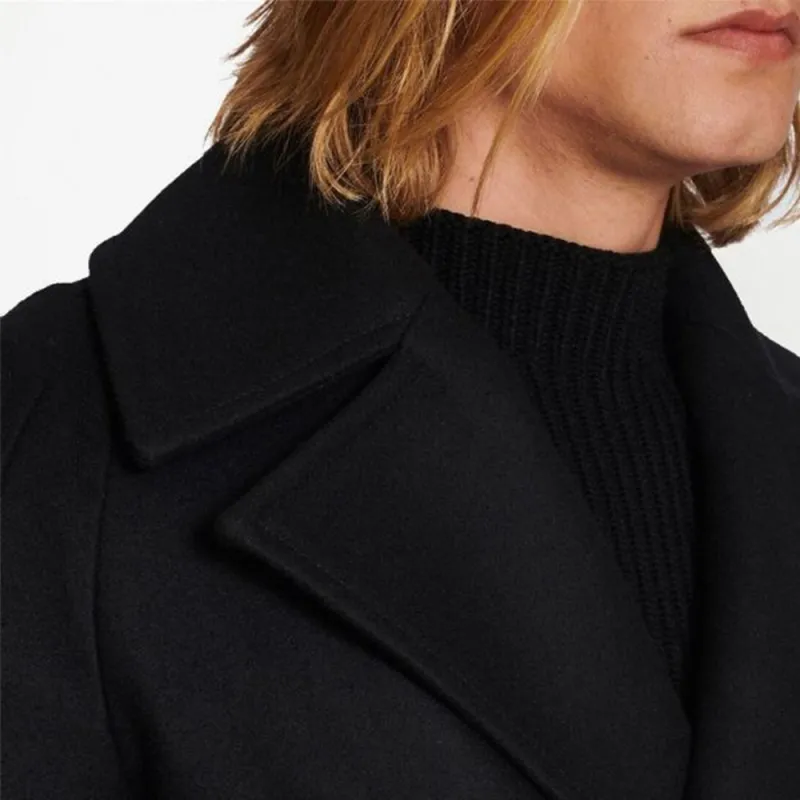 BALMAIN Zip detail Double breasted Coat-1