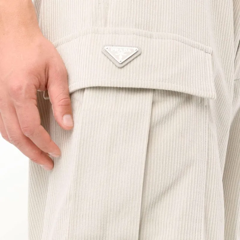 PRADA Cargo Pants Men Ecru-6