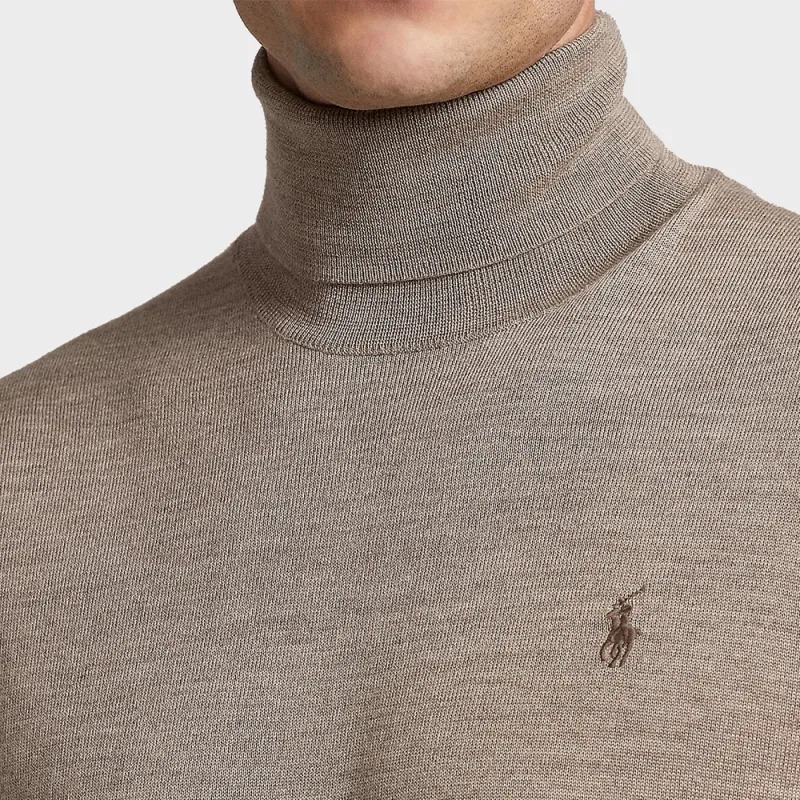 Polo Ralph Lauren Sweaters Men Beige Brown-5