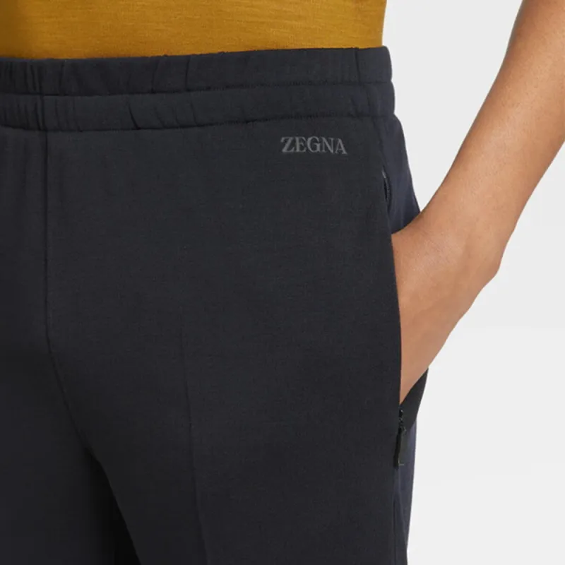 Zzegna Casual Pants Men's Marine Blue-5