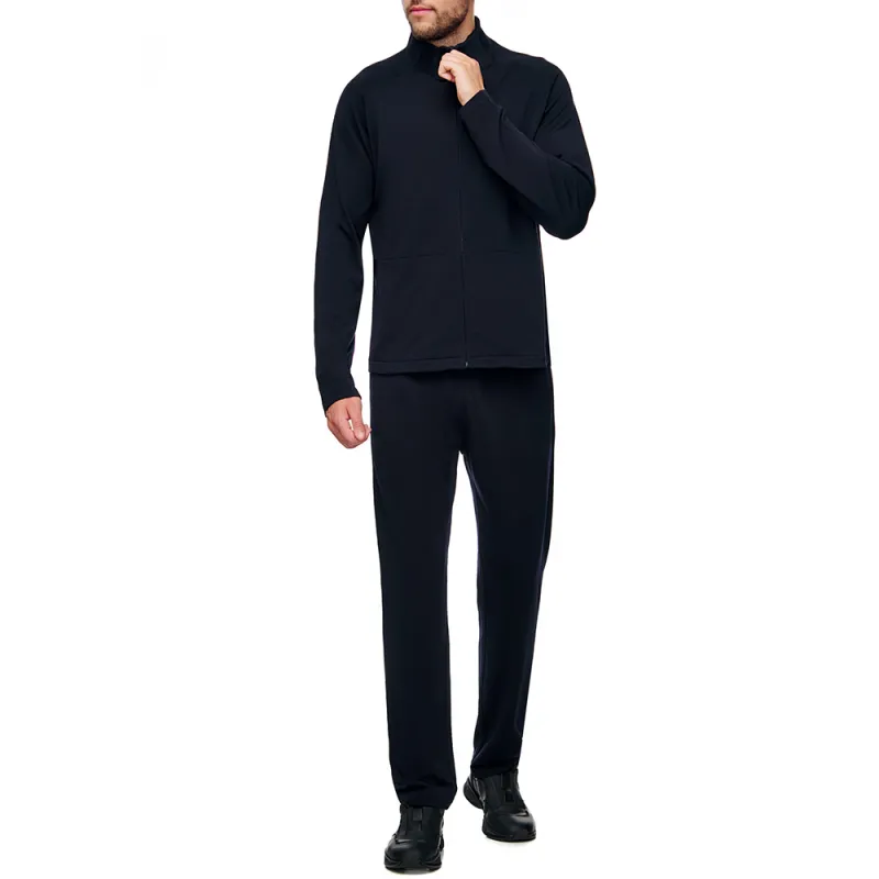 Zzegna Casual Pants Men's Marine Blue-1
