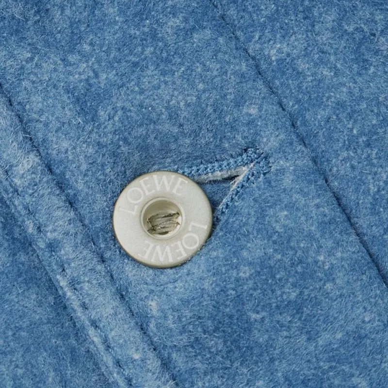 LOEWE Shearling Denim Jacket-5