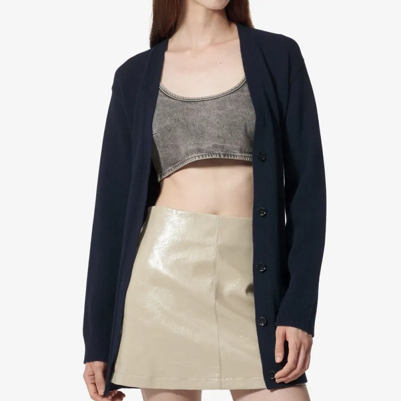 Valentino VLogo Signature V Neck Cardigan-4