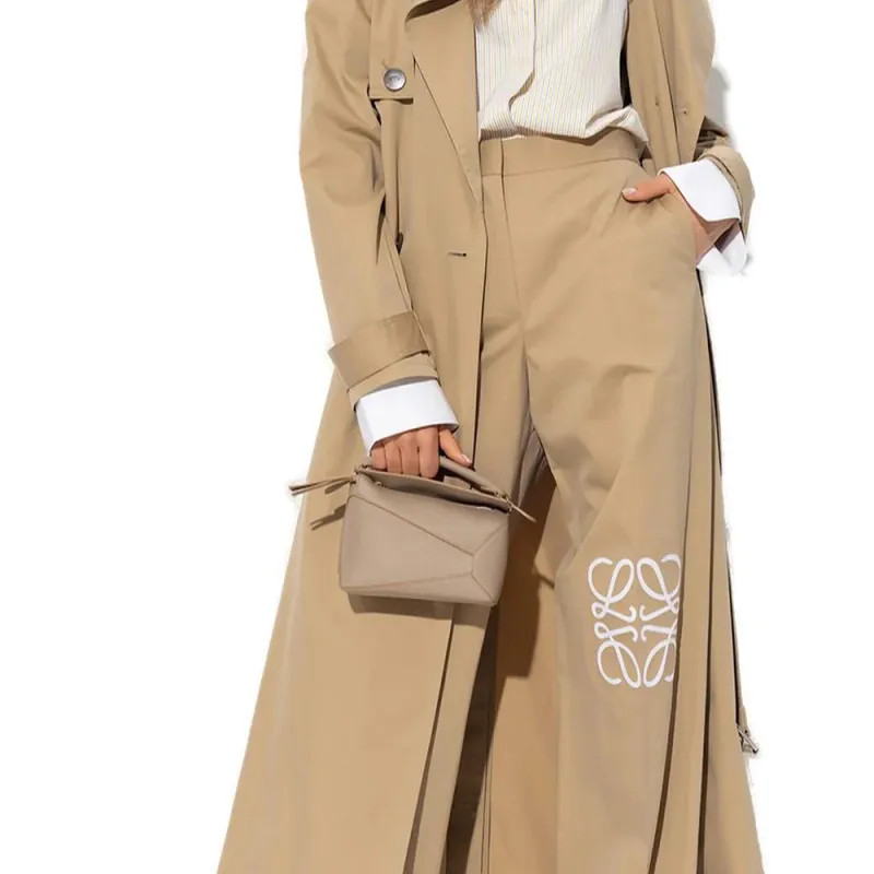 LOEWE Trench Coat Women's Light Brown-4