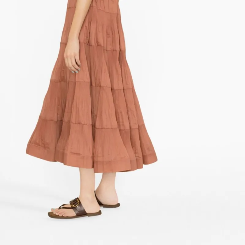 Zimmermann SS23 Short-Sleeved Dresses Women's Light Brown-2