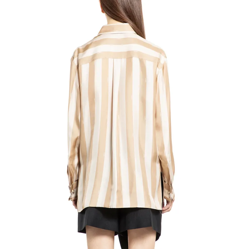 FENDI Striped Long Sleeved Shirt-3
