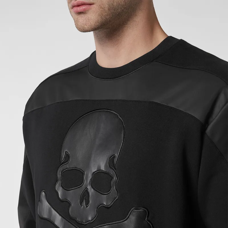 PHILIPP PLEIN Panelled Skull Sweatshirt-2