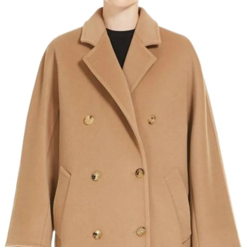 MaxMara Double Breasted Long Sleeved Coat-4