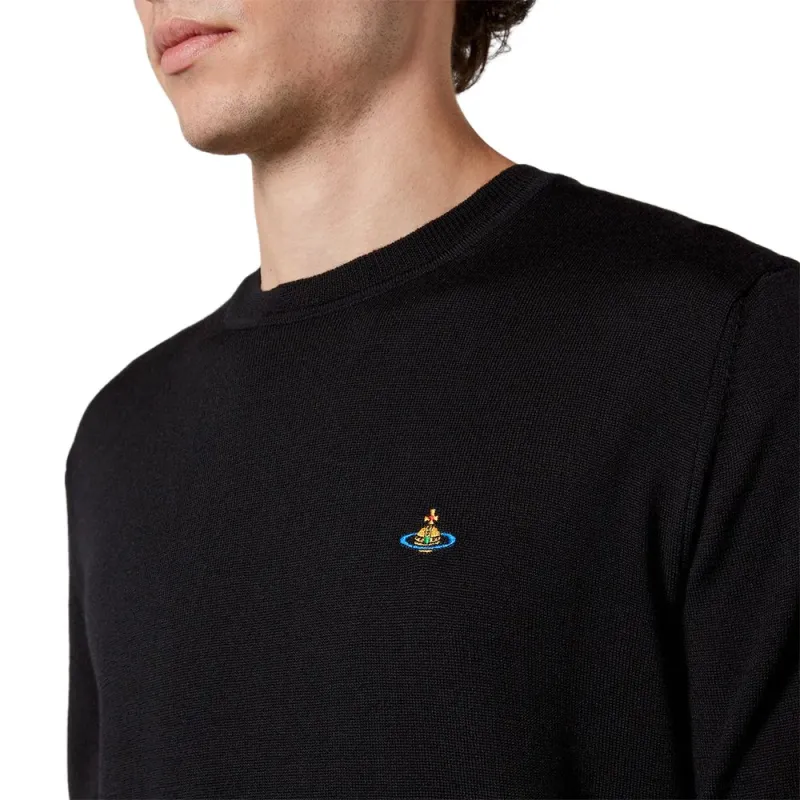 Vivienne Westwood Orb embroidered Fine knit Jumper-5