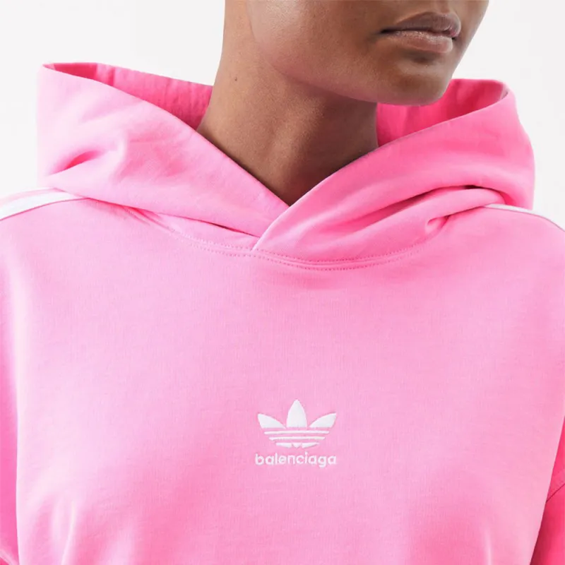 Balenciaga X Adidas No Rib Hoodie Medium Fit Neon Pink-2