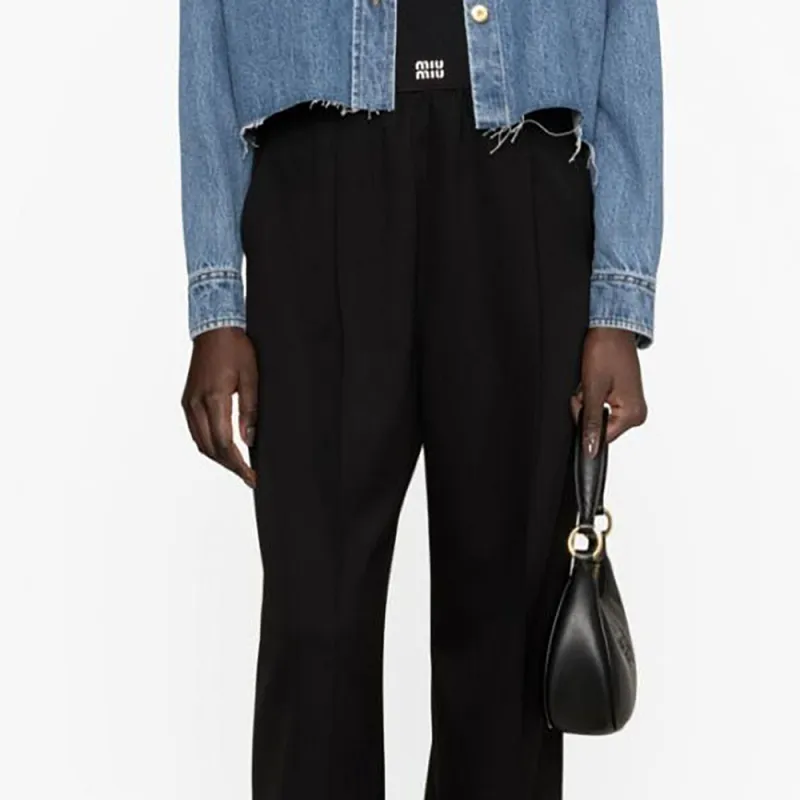 MIU MIU Casual Pants Women's Black-4