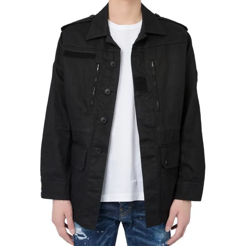 SAINT LAURENT Parka Coats Men's Black-2