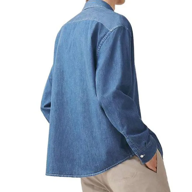 HERMES Denim Jackets Men Indigo-1