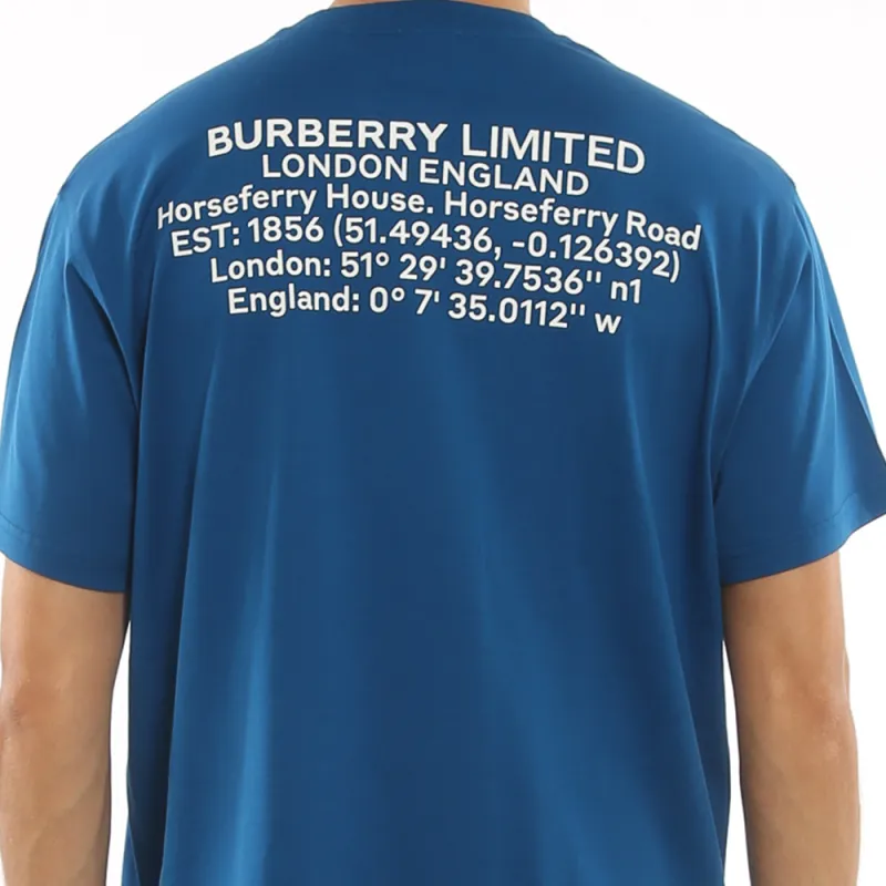 Burberry T Shirts Men Blue-5