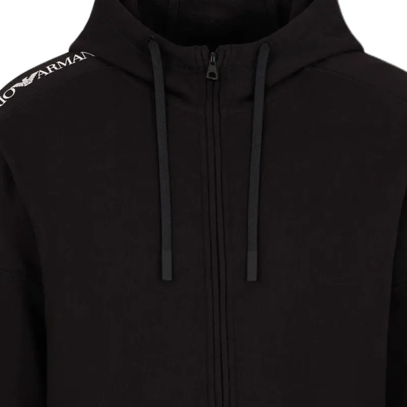 EMPORIO ARMANI Logo Printed Zipped Hoodie-5