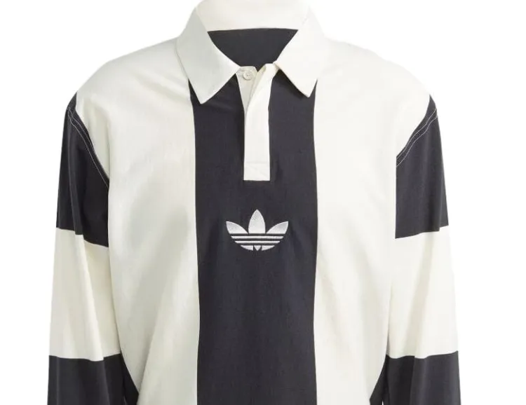 シャツ adidas originals hack rugby long sleeve tee Adidas originals Men's Hack Rugby Long Sleeve Tee Black XXL