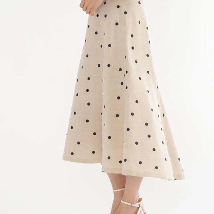 Beams Casual Long Skirts Women's Khaki-3