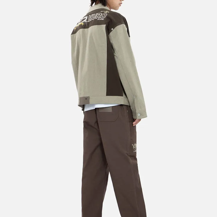 EVISU Jackets Men Color Blocking-4