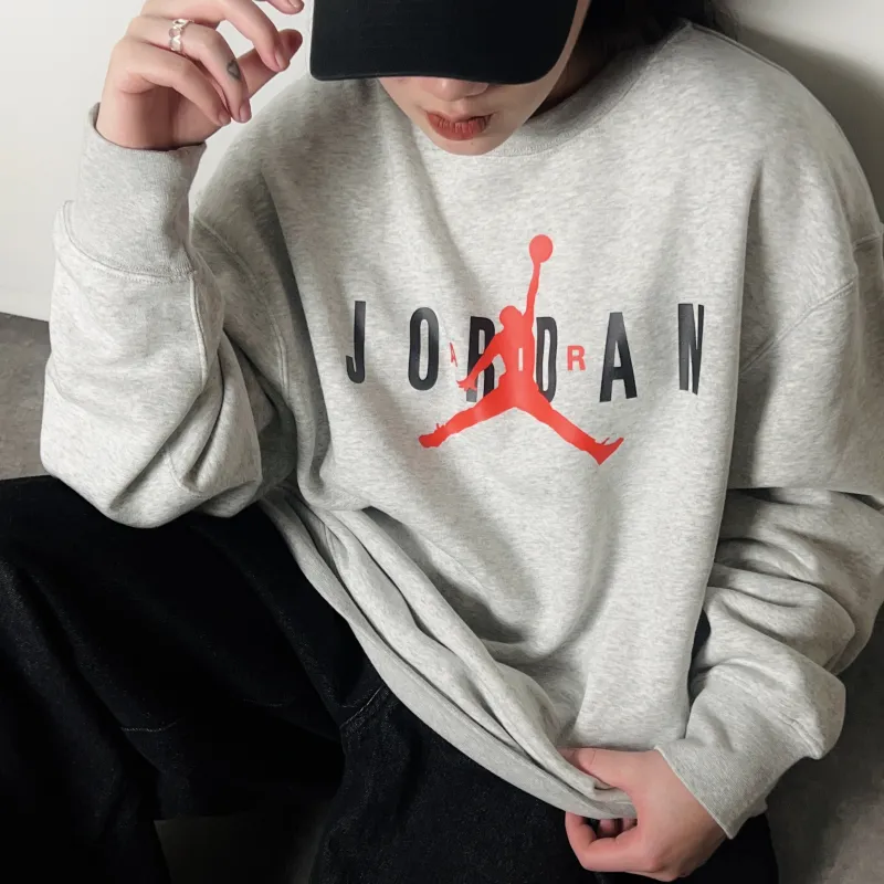 Jordan Air Sweatshirts Men Gray-4
