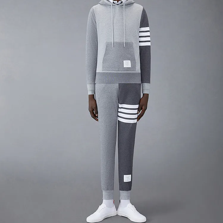 THOM BROWNE Fun mix Classic Loopback 4 Bar Track Pants-4
