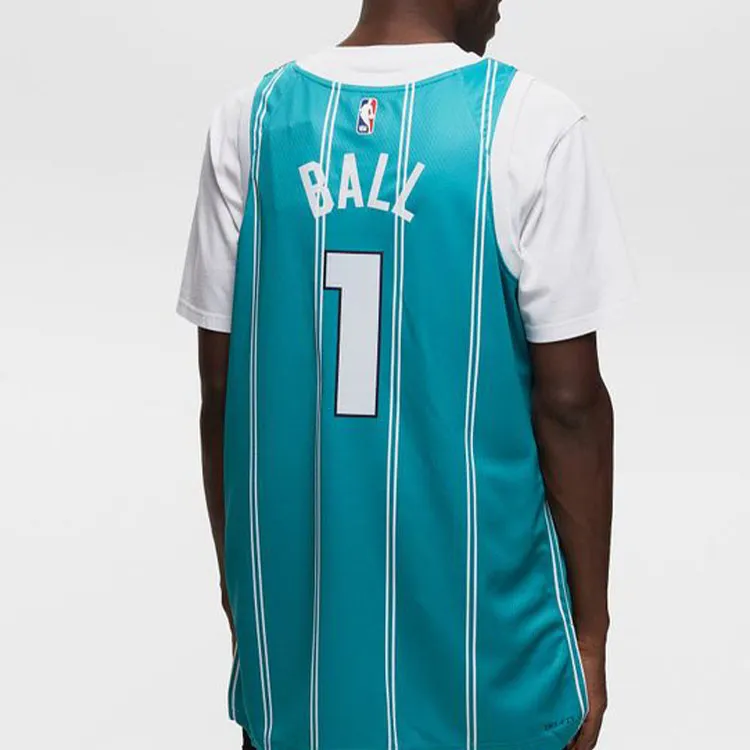 Jordan Basketball Jerseys Men's Blue-3